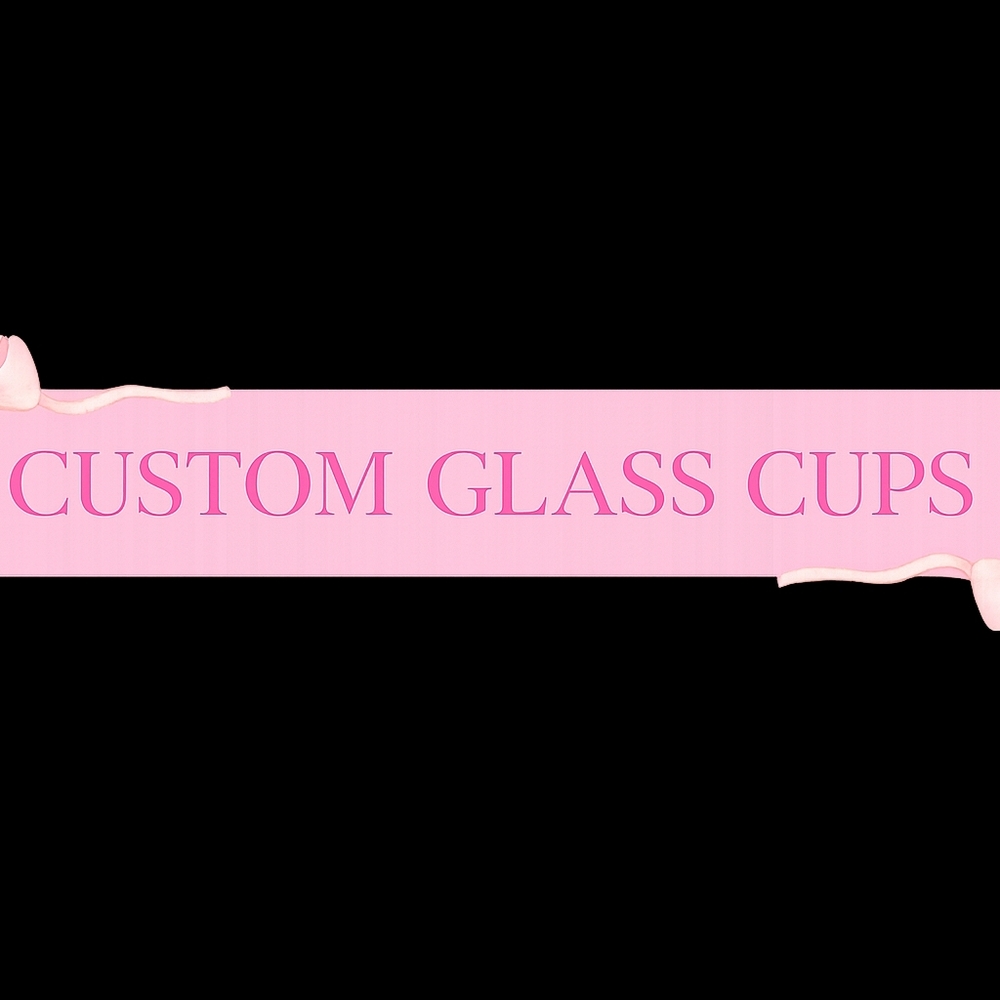 Custom Glass Cups  Clear